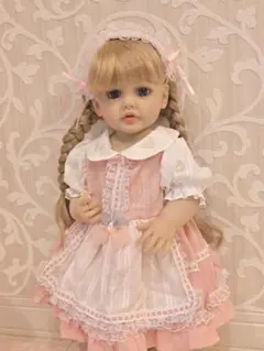 55cmリアルドール用 クラシカルワンピース＆ヘッドドレスセット