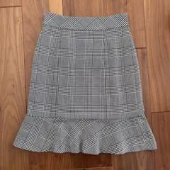 プロポ　千鳥柄　フリルスカート　サイズ1