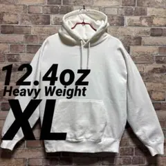 12.4oz ヘビーウェイトパーカー　XL　無地　ホワイト