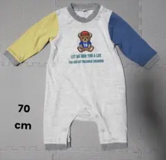 クマ刺繍ロンパース 70cm