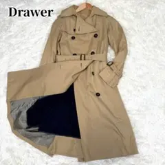 ドゥロワー drawer アンゴラウール ライナー付き トレンチコート ベージュ