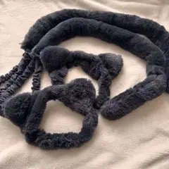 3COINS ハロウィン　猫耳　しっぽ　仮装