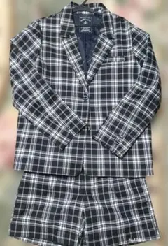 チェック柄セットアップ＆ブラウス　ピンクラテ　卒業式　サイズ160