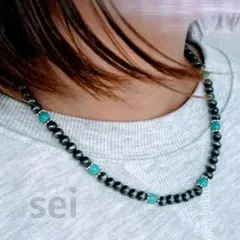 ネックレス　インディアン　ターコイズ　女性　ナバホ族　ユニセックス　男女　兼用