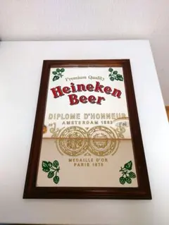 ハイネケン ミラー インテリア ウイスキー バー 鏡 酒 アンティーク hZ8B ハイネケン ミラー インテリア ウイスキー バー 鏡 酒