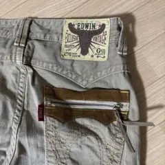 ⭕️EDWIN メンズ　ストレートデニム ベージュ　34