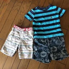 男の子 Tシャツ ハーフパンツ 三点まとめ売り