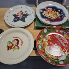 不二家 ペコちゃん お皿 4枚セット