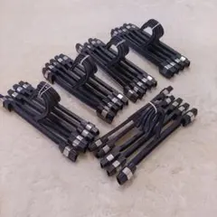 ボトムスハンガー ブラック 15本セット プラスチック