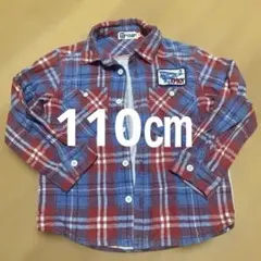 KP BOY チェック柄 長袖シャツ 110cm