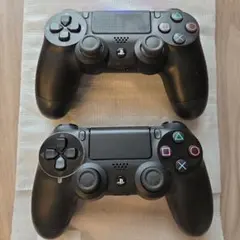 【純正品】PS4 コントローラー 2個セット ブラック DUALSHOCK4