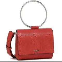 GUESS レッド ハンドバッグ　ゲス　ツーウェイ