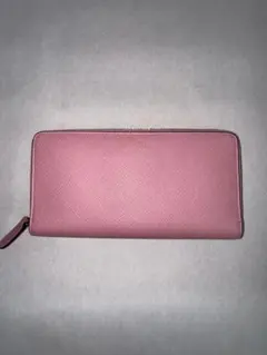 【美品】SMYTHSON ジップウォレット　ピンクのサムネイル