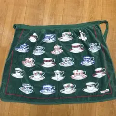 MINTON エプロン ティーカップ柄 グリーンのサムネイル