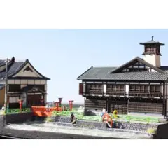 江ノ電 長谷 御霊神社 あじさい 夫婦銀杏 鉄道ジオラマ Nゲージ 展示台