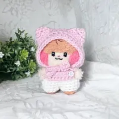 zeroni ゼロニ　ぬい服　ネコ耳ボンネット　ニット帽　服など　キーリング