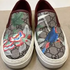 グッチ GGブルームス スリッポン 34.5 鳥 花