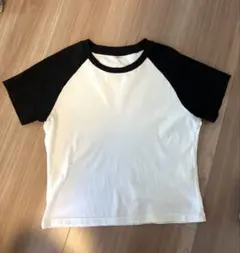 UNIQLO クルーネックミニTシャツ ブラック&ホワイト