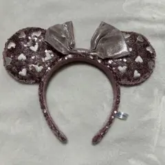ディズニー カチューシャ ミニーちゃん スパンコール ピンク