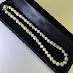のいばら樣 極美品日本製 豪華大珠アコヤ羽皇色 ネックレス 7.7-8.5mm