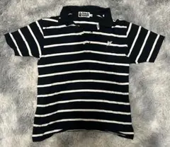 90s A BATHING APE ボーダーポロシャツのサムネイル