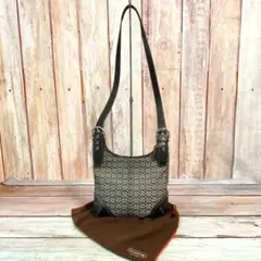 【美品】　コーチ　COACH　マイクロシグネチャー　ショルダーバッグ　斜め掛け