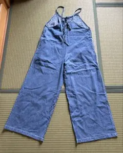 シュガースプーン　デニムブルー　ワイドレッグサロペットのサムネイル
