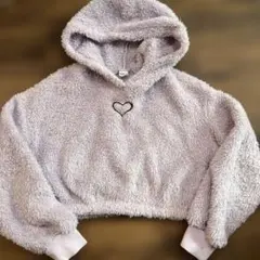 SHEIN ラベンダー フリースパーカー　110 120