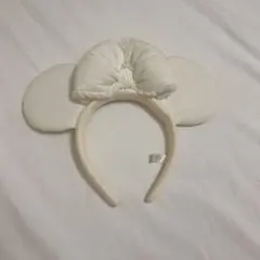 ディズニー ホワイトデニムカチューシャ