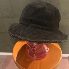 イチヨンプラス　コーデュロイ バケットハット 黒
