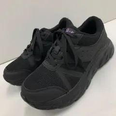 新品★レディース★24.5cm★軽量 厚底 スポーツスニーカー 黒 3435