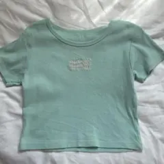 BILLABONG 半袖 Tシャツ ライトグリーン 刺繍のサムネイル