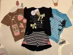 子供用Tシャツ3点セット、ボトムス1点