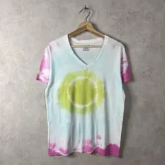 USA古着 タイダイ 半袖Tシャツ Vネック Sサイズ ヘインズ vintage