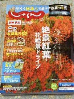 【中古美品】『じゃらん（関東東北）』2024年10月号 絶景紅葉・花絶景ドライブ