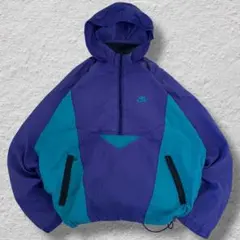 90sNIKEナイロンジャケットアノラックパーカー紫Lテック系古着vintage