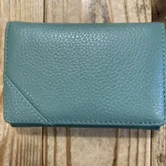 新品未使用品　保存袋付き　牛革（シュリンク　）本革　60枚　名刺入れ　ブルー