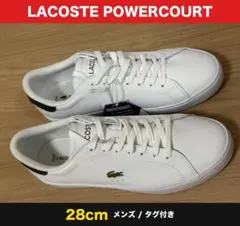 【美品】LACOSTE POWERCOURT 28cm ホワイト タグ付きのサムネイル