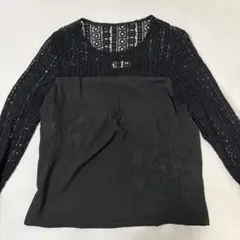 Desigual ブラック 刺繍入り長袖シャツ Sサイズ