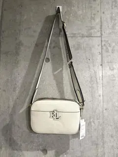 新品タグ付　Ralph Lauren レザー　白クロスボディ　ショルダーバッグ