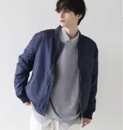 MA-1 ブルゾン ネイビー XXL　中綿入り　ASTRONOMY