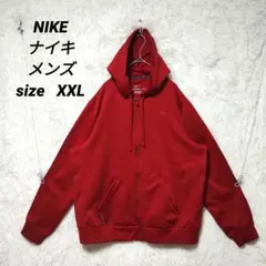 【美品】NIKE ナイキ パーカー ロゴ 裏起毛 レッド L 美品 NIKE ナイキ パーカー 赤 レッド バックプリント ロゴ