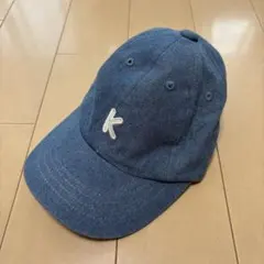 【美品】西松屋 デニムキャップ 帽子 ブルー 50cmのサムネイル