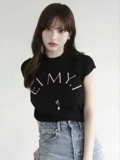eimy istoire バックリボン ニットトップス ブラック - メルカリ