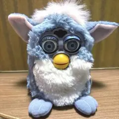 ファービー　初代　グリーンブルー　ドラゴン　日本語　レトロファービー　平成レトロ 初代 ファービー 日本語版 グリーンアイ ブルー×ブラック 不動品