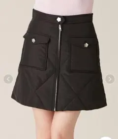 LILY BROWN×MARY QUANT デイジー釦キルトダウンミニスカート