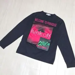 ビックプリント ロゴ ロンT　L