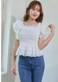 herlipto for her Lily Puff Sleeve Top - メルカリ