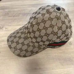 x*様 GUCCI オリジナル GG柄 キャップ 帽子 キャンバス ベースボール