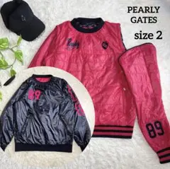 PEARLY GATES ピンク ウィンドブレーカー Lサイズ PEARLY GATES ウインドブレーカー☆1 - メルカリ